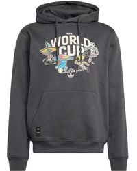 adidas - Graphic-Print Drawstring Hoodie - Lyst
