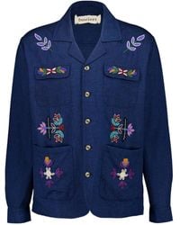 BAZISZT - Camisa con motivo floral y cuentas - Lyst