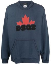 DSquared² - Pullover Mit Logo-Print - Lyst