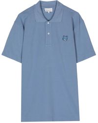 Maison Kitsuné - Fox Head Cotton Polo Shirt - Lyst