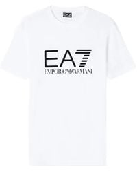 EA7 - Logo-Print T-Shirt - Lyst