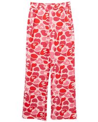 AAPE BY A BATHING AP - Heart-Camo Printed Track Pants - Lyst
