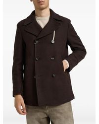 Camplin - Double-Breasted Long-Sleeve Coat - Lyst