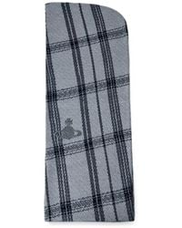 Vivienne Westwood - Plaid-Pattern Orb-Motif Scarf - Lyst