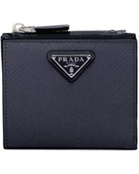 Prada - Kleines Portemonnaie Aus Saffiano-Leder - Lyst