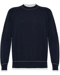 Eleventy - Long-Sleeve Crew-Neck Sweater - Lyst