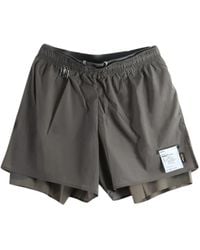 Satisfy - Shorts Mit Mehrlagigen Logo-Patches - Lyst