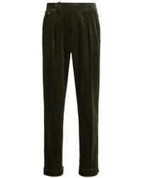 Polo Ralph Lauren - Double-Pleated Corduroy Trousers - Lyst