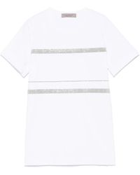 D.exterior - Monili-Detail T-Shirt - Lyst