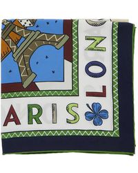 Longchamp - Le Jeu De Cheval Silk Scarf 90 - Lyst