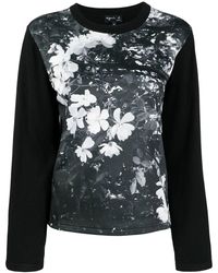 agnès b. - Photograph-Print Knitted Top - Lyst