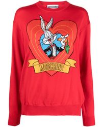 Moschino - Pull Bugs Bunny en maille intarsia - Lyst