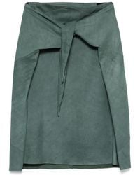 Rick Owens - Midirock Aus Leder - Lyst