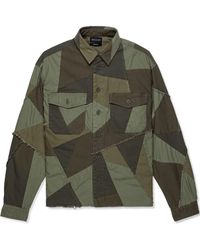 John Elliott - Overhemd Met Patchwork - Lyst