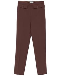 Elisabetta Franchi - Button-Detailed Trousers - Lyst