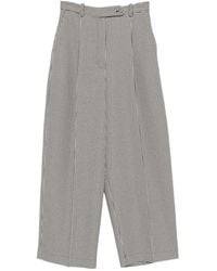 Styland - Houndstooth-Pattern Carrot Trousers - Lyst
