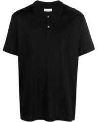 McQueen - Seal Poloshirt Mit Logo-Stickerei - Lyst