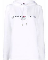 Tommy Hilfiger - Logo-Print Drawstring Hoodie - Lyst