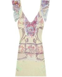 DIESEL - M-fiorenza ラッフル ドレス - Lyst
