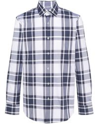 BOSS - Plaid Check-pattern Shirt - Lyst