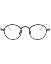 Giorgio Armani - Round-Frame Glasses - Lyst