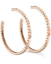 Chopard - 18Kt Rose Ice Cube Earrings - Lyst