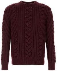 McQueen - Pullover Mit Zopfmuster - Lyst