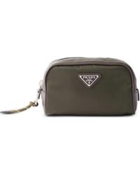 Prada - Speedrock Re-Nylon En Leren Buidel - Lyst