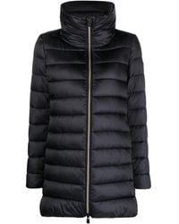 Save The Duck - Quilted Padded Parka Coat - Lyst