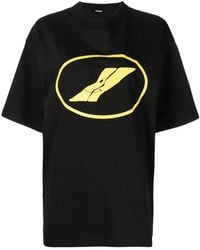 we11done - Logo-Print Crew-Neck T-Shirt - Lyst