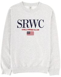 Sporty & Rich - Embroidered-Logo Sweatshirt - Lyst