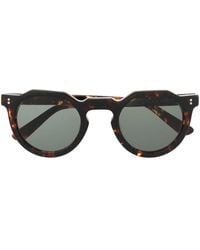 Lesca - Pica Tortoiseshell Sunglasses - Lyst