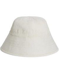 Jil Sander - Topstitching Linen Bucket Hat - Lyst