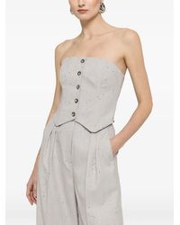 Nissa - Haut Corset À Sequins - Lyst