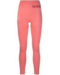 Maison Lejaby Logo-print Stretch leggings - Pink