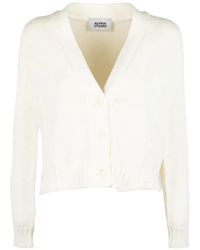Alpha Studio - Ribbed-Knit V-Neck Cardigan - Lyst