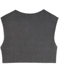 Jil Sander - Twill Crop Top - Lyst