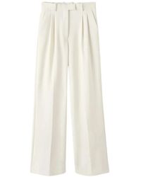 Almada Label - Pleated Wide-Leg Trousers - Lyst