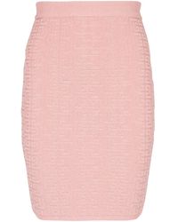 Balmain - Monogram Skirt - Lyst