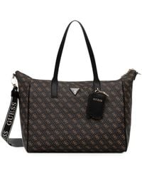 Guess - Grand Cabas À Motif Monogrammé Latona - Lyst