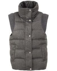 Peserico - Padded High-Neck Gilet - Lyst