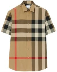 Burberry - サマートン ジャイアントチェック ポプリンシャツ - Lyst