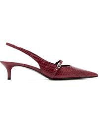 Tory Burch - Double T Buckle Mary Jane Slingbacks - Lyst