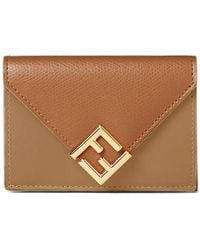 Fendi - F-Diamond Trifold Wallet - Lyst