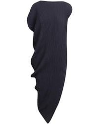 Issey Miyake - Leaf Pleates Asymmetric Dress - Lyst