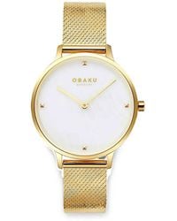 Obaku - Figen Mesh-Strap 32Mm Watch - Lyst