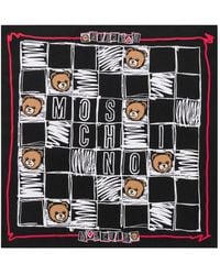 Moschino - Écharpe À Imprimé Teddy Bear - Lyst