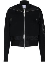 Sacai - Layered-Panel Hooded Jacket - Lyst