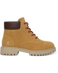Philipp Plein - Nubuck Leather Mid Boots Small Skull - Lyst