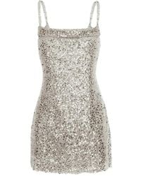 CuAnna - Kim Sequinned Mini Dress - Lyst